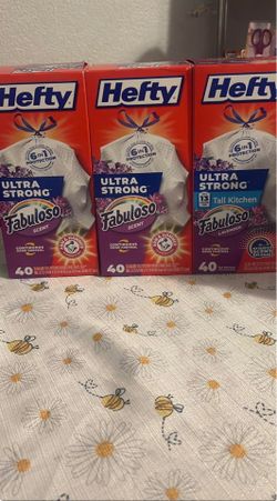 Hefty trash bags 3X$20
