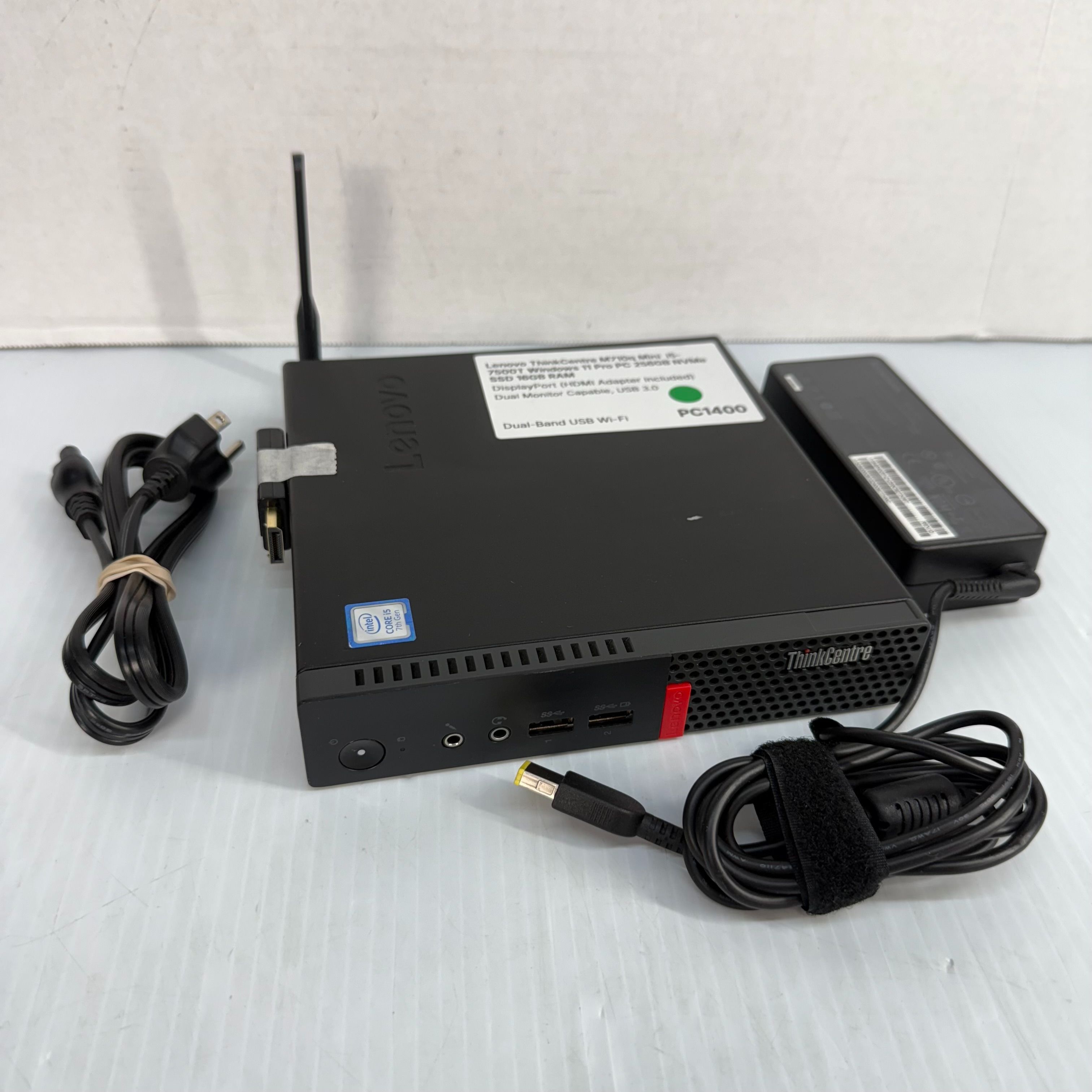 Lenovo ThinkCentre M710q Mini  i5-7500T Windows 11 Pro PC 256GB NVMe SSD 16GB RAM