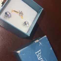 Diamond Ring and Earrings Set