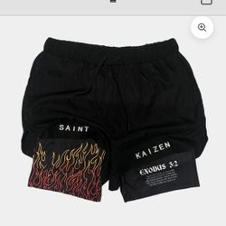 SAINT KAIZEN MENS GYM SHORTS