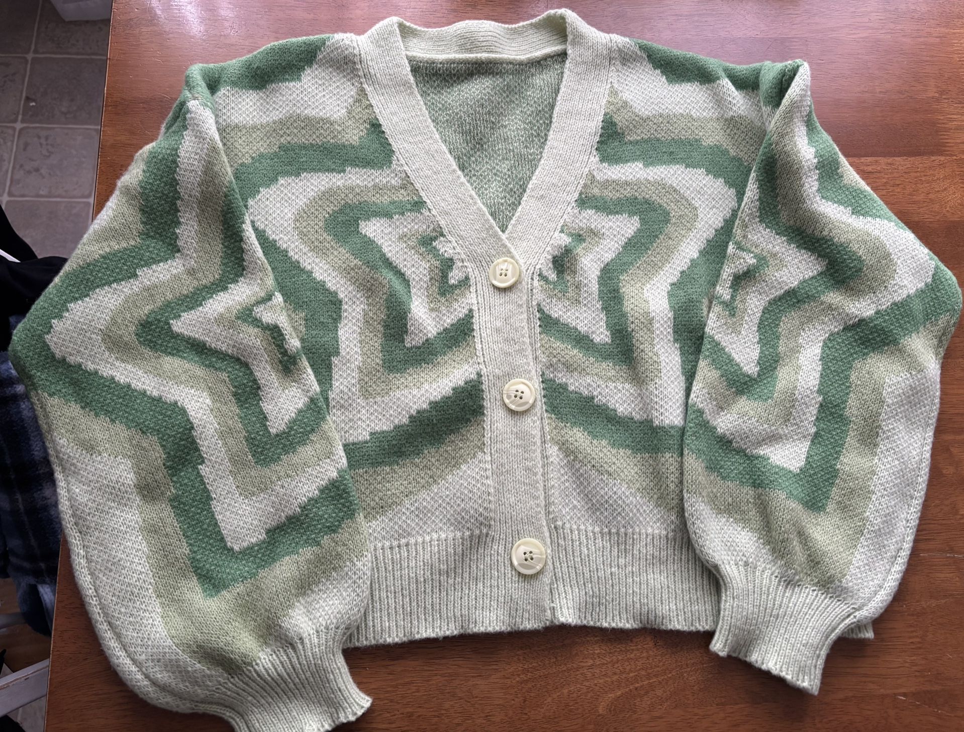 Green SHEIN Cardigan