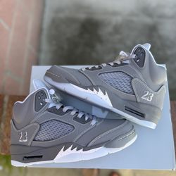 Jordan 5 Retro Wolf Grey Men’s Sizes 7/ 7.5/ 8/ 8.5/9 / 9.5/ 10/ 10.5/ 11/ 12/