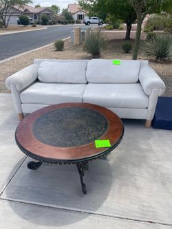 Couch and table set