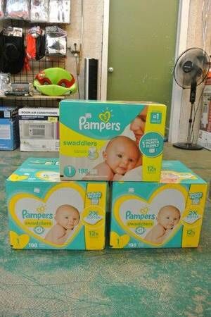 Pampers Swaddlers Newborn Baby Diapers Size 1 198 Count