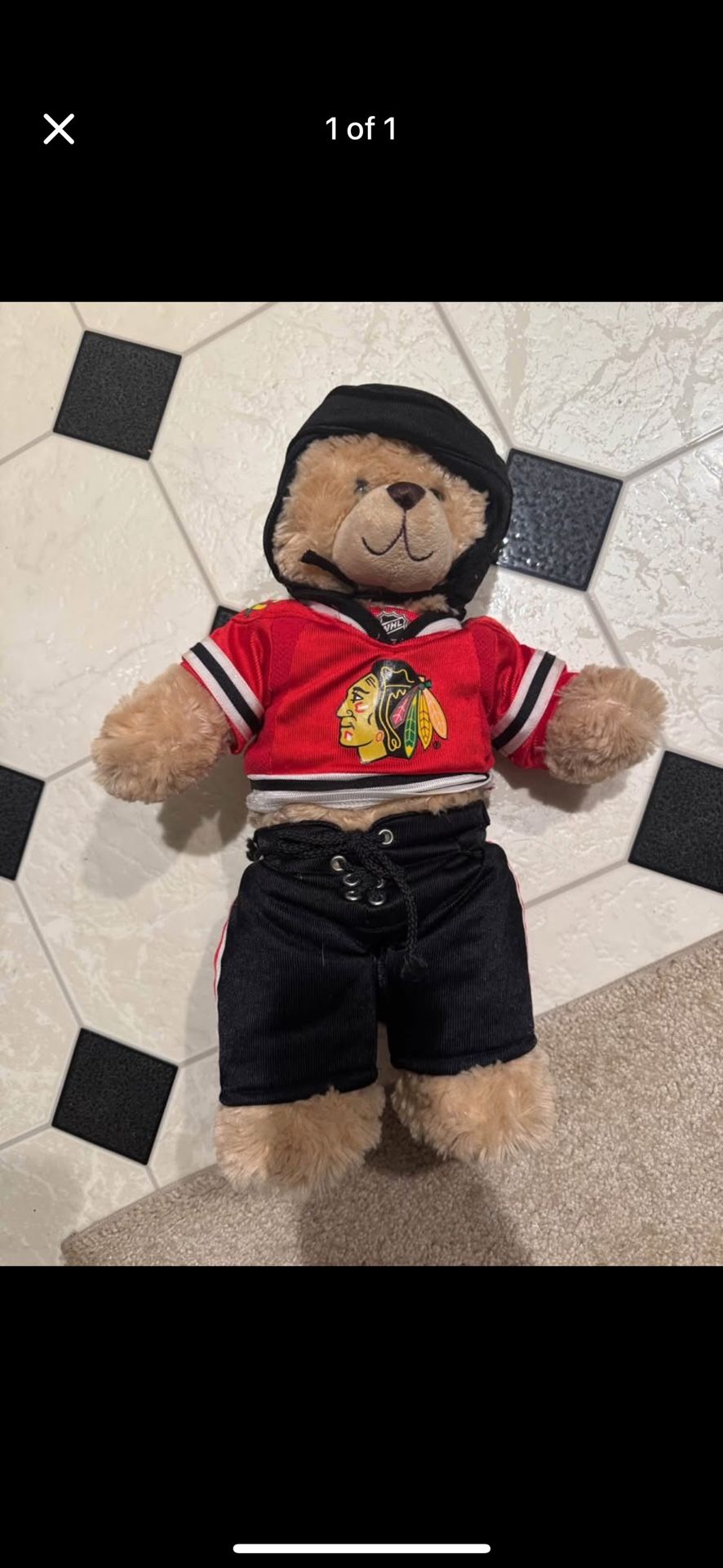 Build-A-Bear Chicago Blackhawks Teddy 