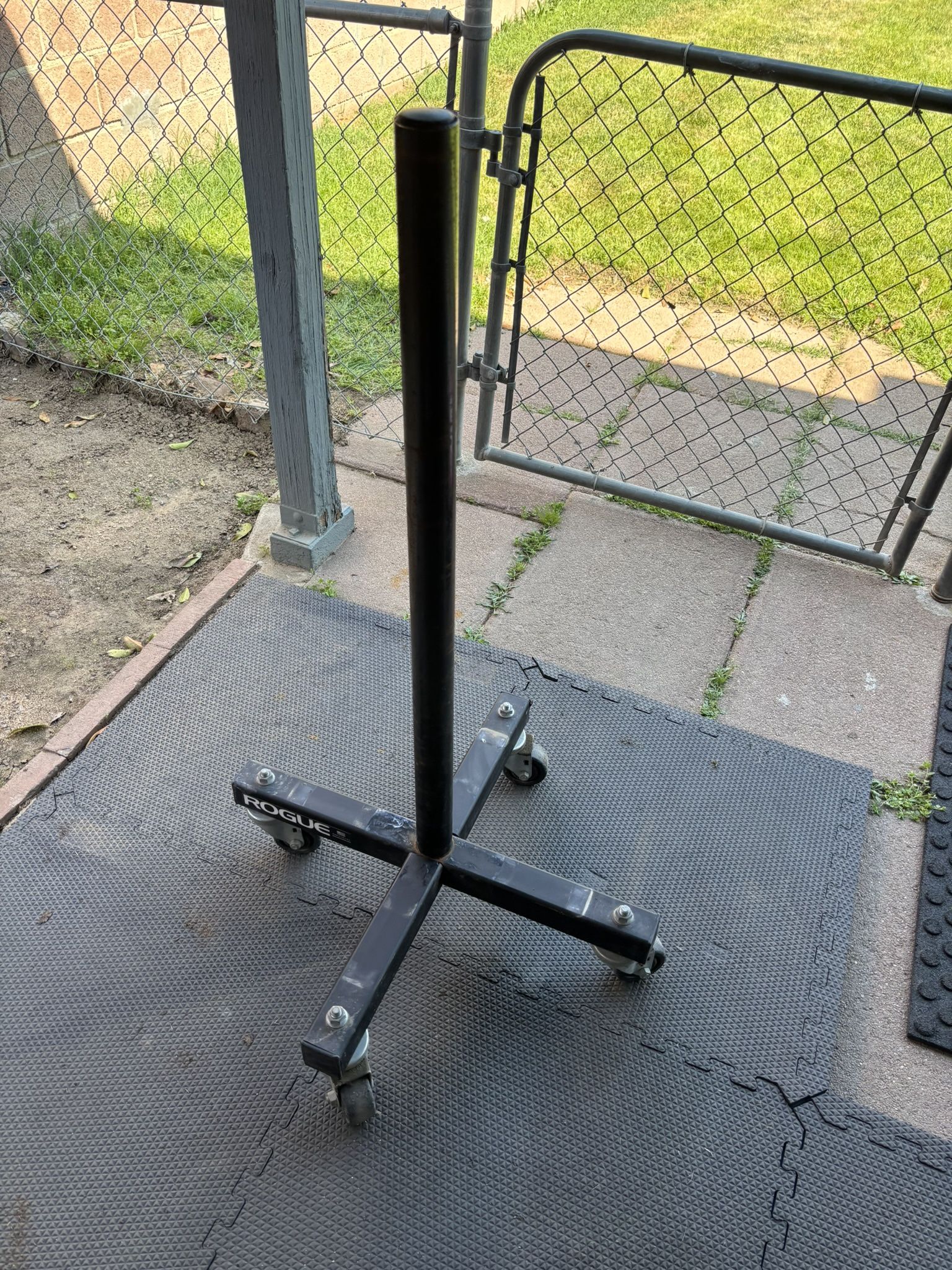 Rogue Bumper Stacker Olympic Weights Plates Tree Holder W/ Wheels