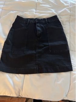 Nordstrom Black Denim Skirt