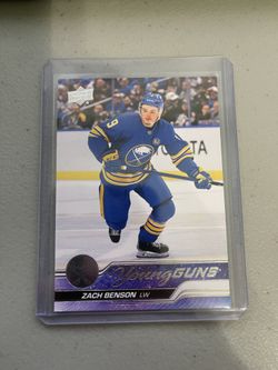 2023-2024 Upper Deck Series 2 Hockey Card Zach Benson Young Guns 