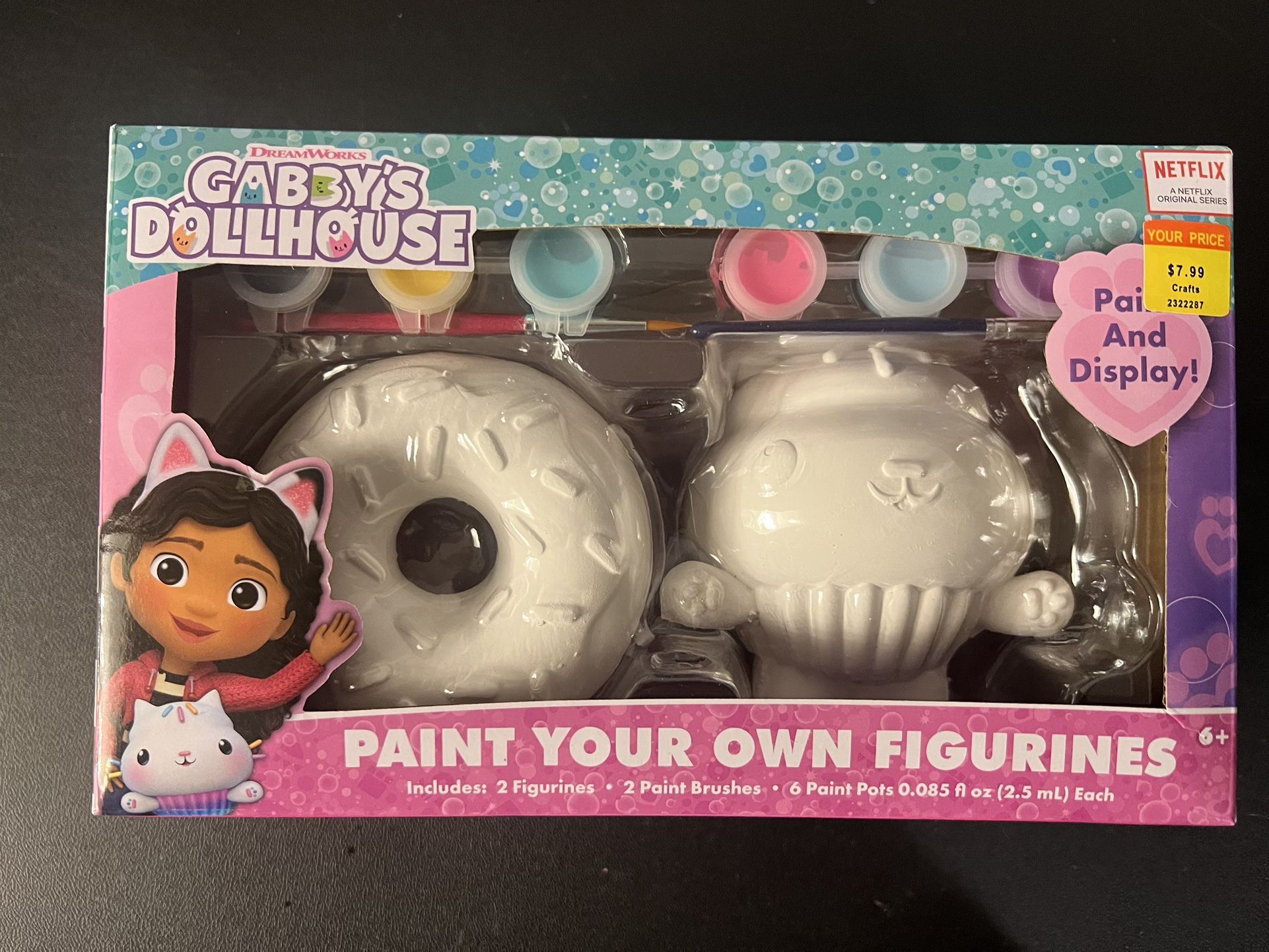 Gabby’s Dollhouse DIY Paint Your Own Figurines Arts and Crafts Set