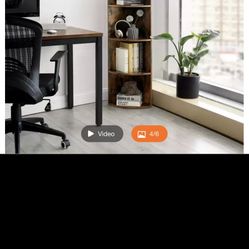 Vasagle LBC71BX Wooden Corner Bookcase Simple 5 Tier Book Shelf Orgnizer Bookshelf