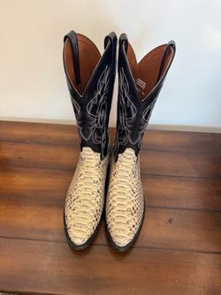 Snakeskin Cowboy Western Boots