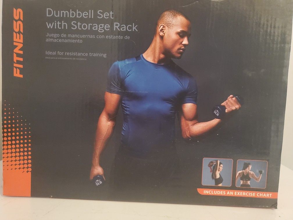 Dumbbell Set With Storage Rack