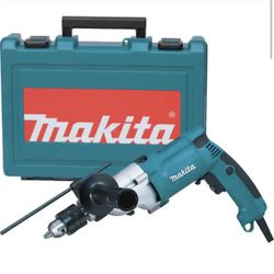  MAKITA  6.6 Amp 1/2 in. Corded Variable Speed Hammer Drill with Torque Limiter Side Handle Depth Gauge Chuck Key Hard Case