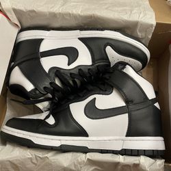 High top Panda Dunks 