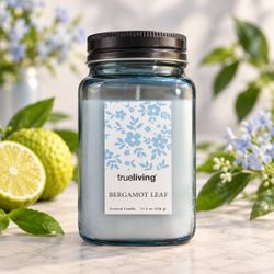 TrueLiving Bergamot Leaf Scented Candle 11.5 oz