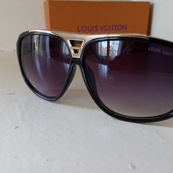 Gold Louis Vuitton Evidence Sunglasses 