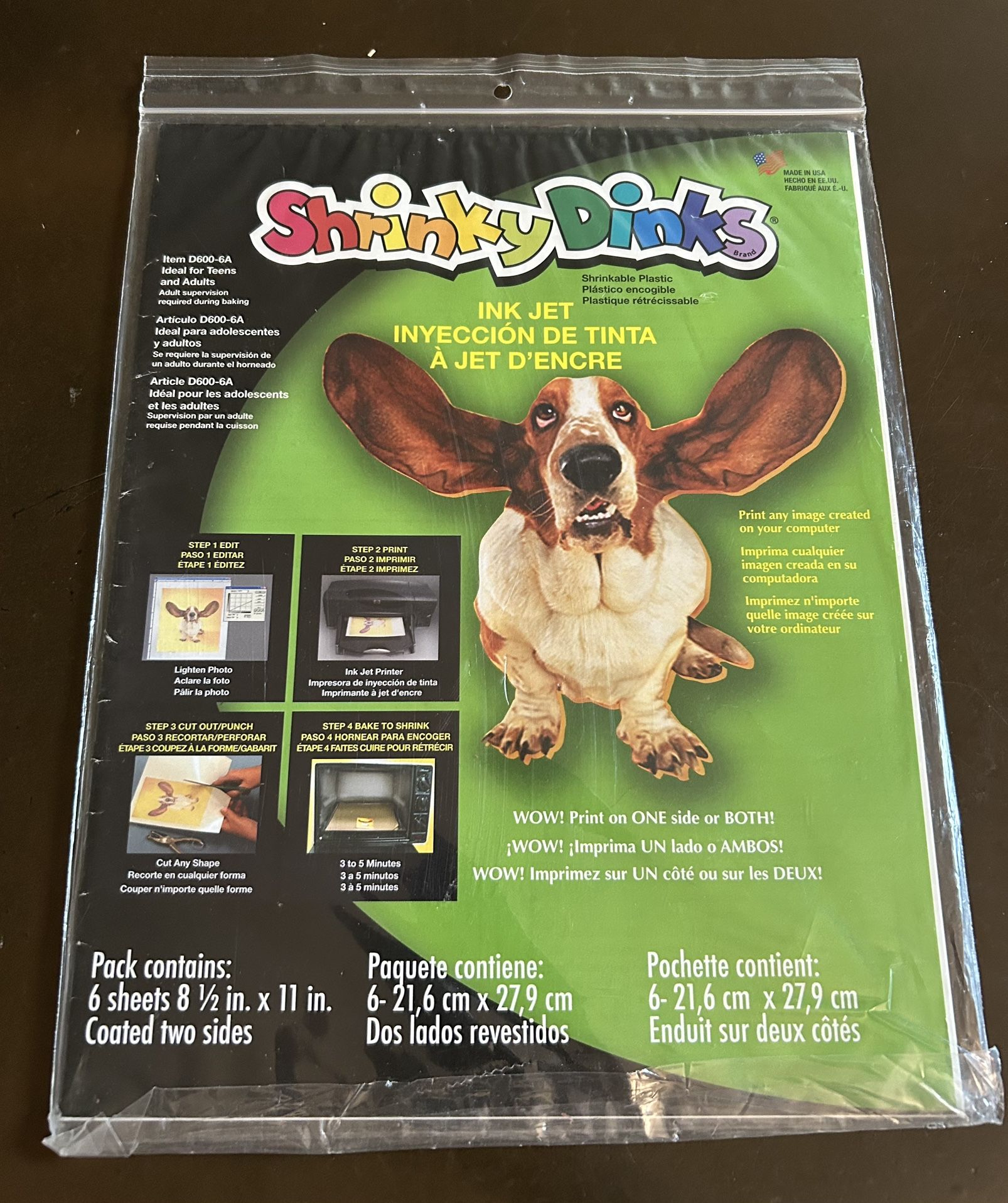 Shrinky Dinks use with Ink Jet printer