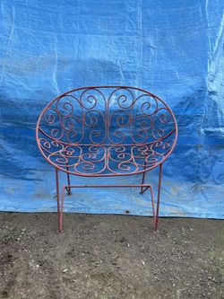 Antique Metal Kids Chair 