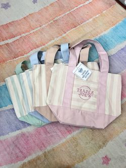 Trader Joe’s Mini Striped Canvas Bags Set