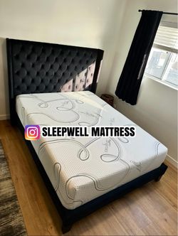 New Queen bed frame with Matress