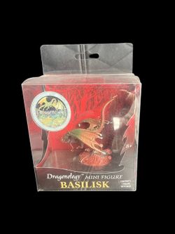 Vintage 2003 Dragonology Mini Figure BASILISK Figure with base NEW