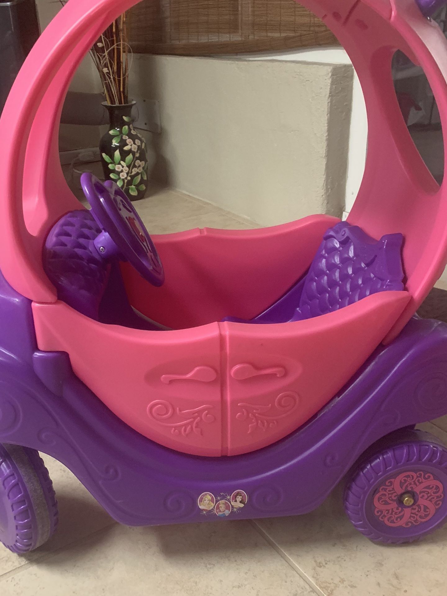 Toddlers Princess Push Car