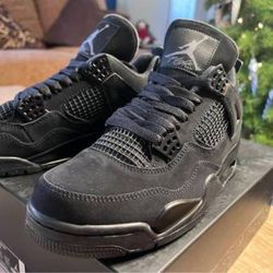 Black Cat Air Jordan 4s