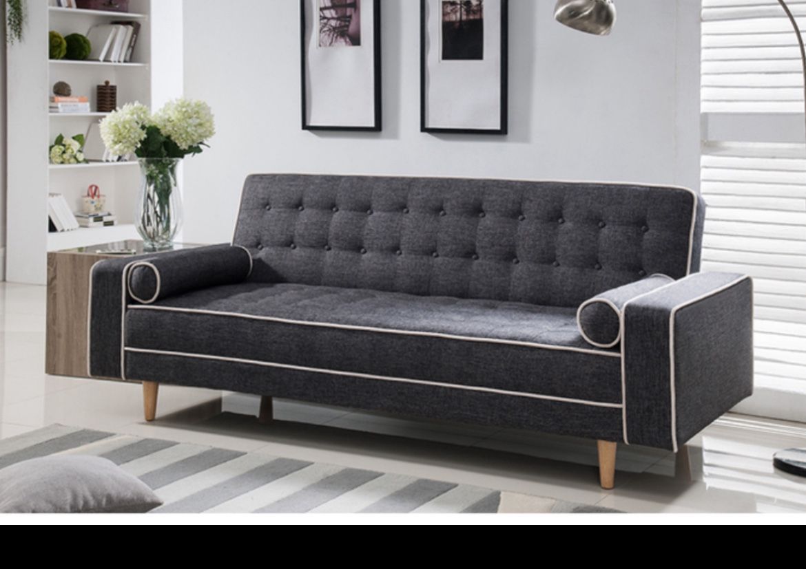 New! Comfy Sofa Bed Sleeper!!! Ez To Clean Fabric!