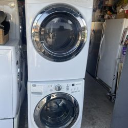 Maytag Stackable XL Capacity Washer And Kenmore Electric Dryer (220 Volt)