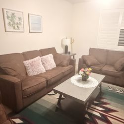 Sofa Set W/ Coffee Table & Lamp Table