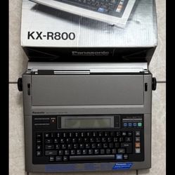 Vintage Panasonic Word Processor Typewriter KX-R800 Tested Ribbon Ink