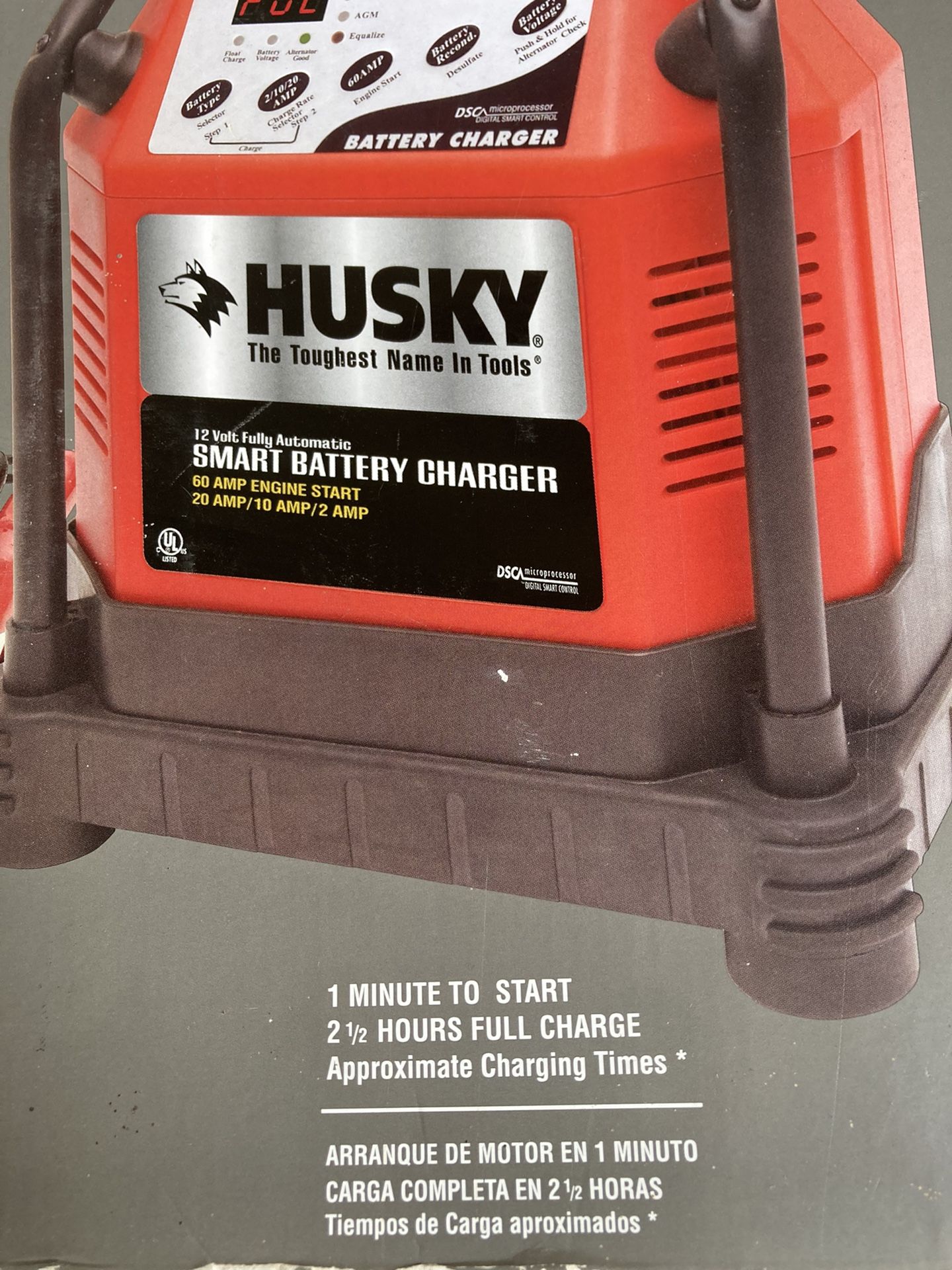 ESTATE SALE- Battery Charger Husky Never Used In Original Box
