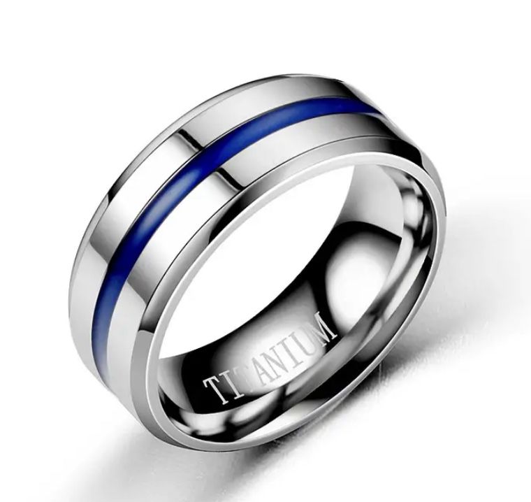 Titanium Steel Engagement/Wedding Band Ring - Size 11
