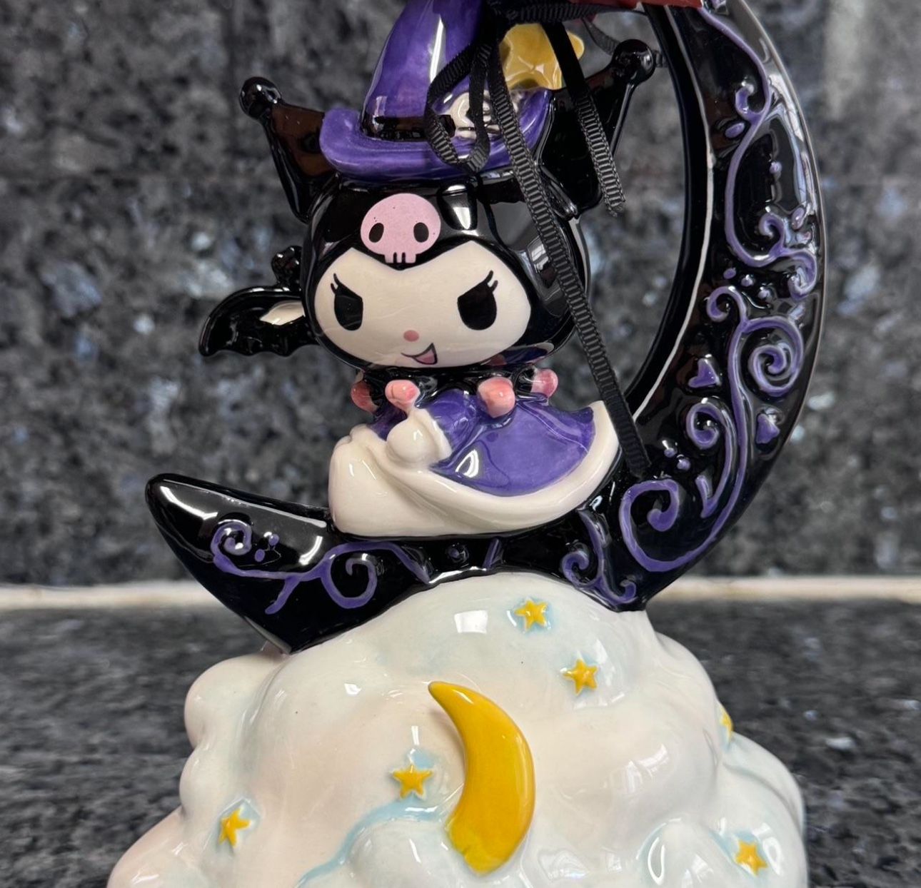 Blue Sky Clayworks Halloween Kuromi Figurine Ceramic