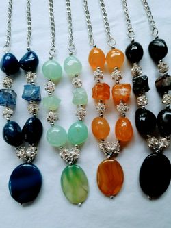Natural stone necklace