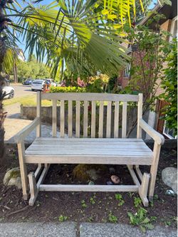 Solid Teak Glider Bench