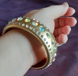 Gorgeous Champagne Gold Crystal bracelet