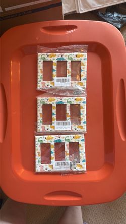 Pack of 3 light switch plates