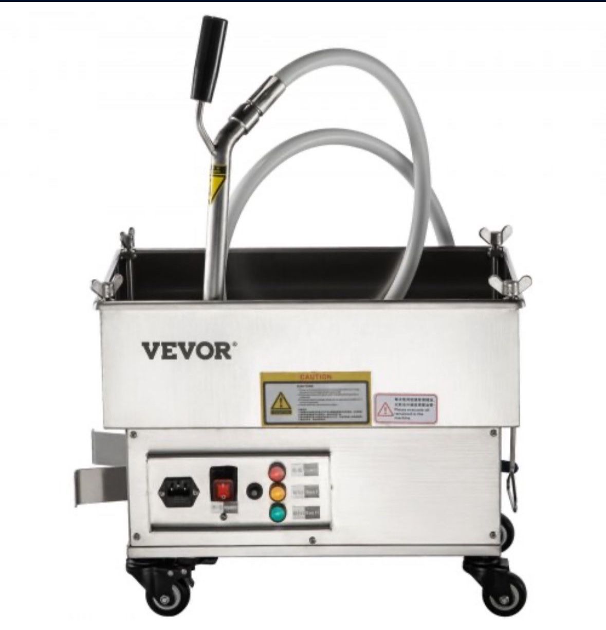 VEVOR Mobile Fryer Filter, 44 LBS/22 L/5.8 Gal Capacity, 300W Oil Filtration System