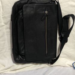 Banana Republic leather laptop bag