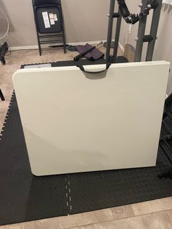 6ft Fold-in-Half Table (Height Adjustable)