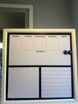 Weekly Planner Dry Erase Whiteboard