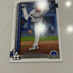 Yoshinobu Yamamoto Baseball Card