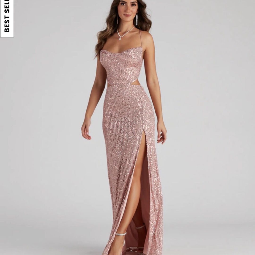prom dresses stockton ca pink sequence prom dress for Sale in Stockton, CA