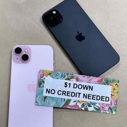 Apple IPhone 15 Plus 5G - Only $1 Today Pay The Rest Later! 