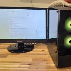 Gaming PC With Monitor