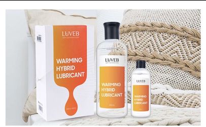 Luveb Personal Lubricant Water Based Lube Family Travel Pack Set 300ml&60ml Silicone Lube Massage Oil Super Slick Long Lasting-(Sensitive Skin Friend