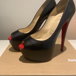 👠Authentic  Christian Loubotin Highness 160 calf  Like Brand New !! 