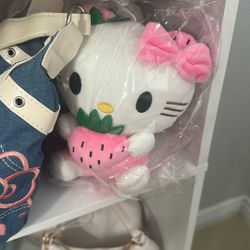 Pink strawberry Hello Kitty