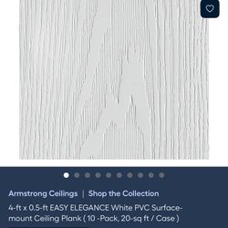 Armstrong Ceiling Planks With Tracking System And Clips